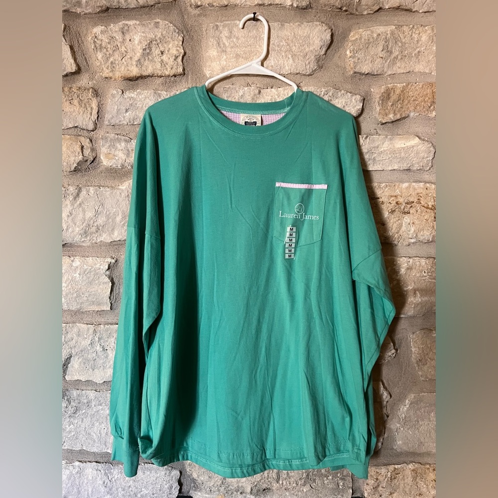 Lauren James Seersucker Long sleeve
